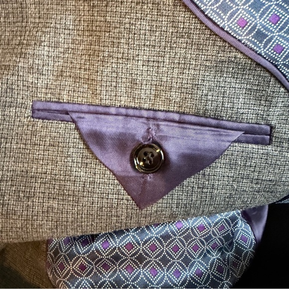 Ted Baker London Ralph CT Gray Wool Blend Blazer Size 40R 41555 - Picture 6 of 10